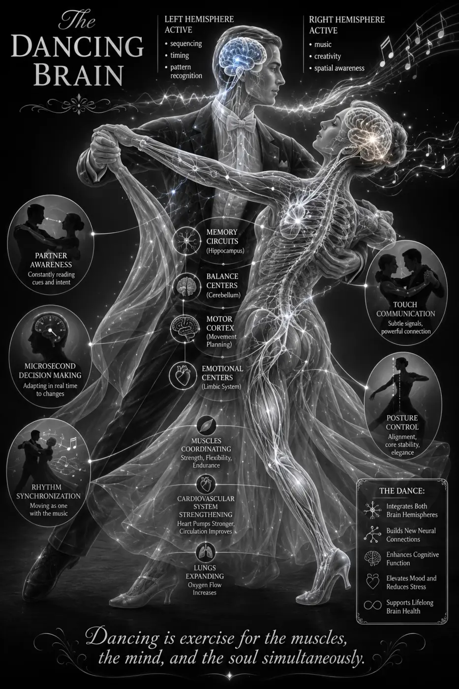 The Dancing Brain interior illustration