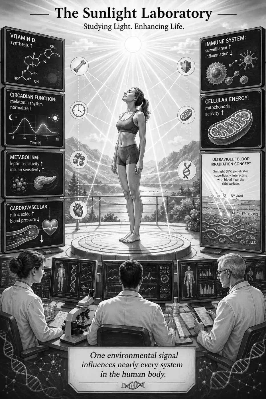 The Sunlight Laboratory interior illustration